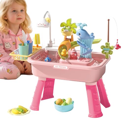 Nixiara Kinder Wasser Spieltisch - Outdoor Spielzeug - Lernspielzeug Kombi-Spielzeug mit automatischem Wasserhahn für Kinder Garten Geburtstag Mädchen Nixiara Kinder Wasser Spieltisch - Outdoor Spielzeug - Lernspielzeug Kombi-Spielzeug mit automatischem Wasserhahn für Kinder Garten Geburtstag Mädchen von Nixiara