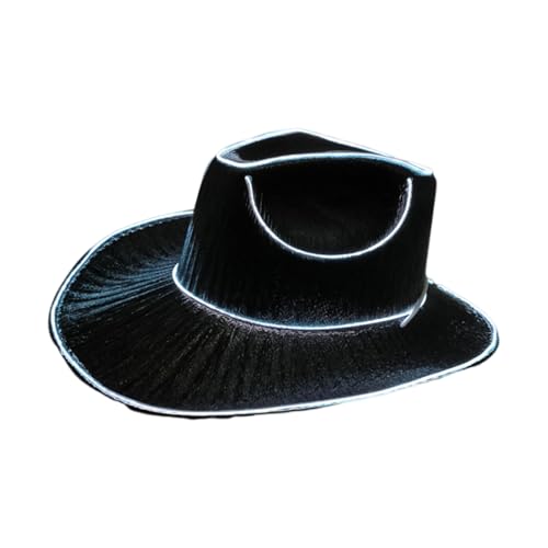 Nixiara LED Cowboy Hut - Glühhut, Kopfbedeckung | Leuchtt Cowgirl Kostümzubehör, Blinkende Dress -up -Kappe Für Festivals, Konzerte, Halloween, Raves, Westliches Thema, Batteriebetriebene Hüte Nixiara LED Cowboy Hut - Glühhut, Kopfbedeckung | Leuchtt Cowgirl Kostümzubehör, Blinkende Dress -up -Kappe Für Festivals, Konzerte, Halloween, Raves, Westliches Thema, Batteriebetriebene Hüte von Nixiara