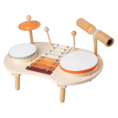 Nixiara Musical Kit, Musical Toy Instrumente - Kids Instruments Drum Toy Set | Vorschule Kleinkind Sensorisches Bildungsmusik-Spielzeug für Mädchen im Alter von 1 bis 3 Jahren von Nixiara