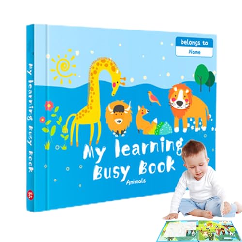 Nixiara Oettret Wiederverwendbares Stickerbuch, Aktivitätsbuch für Kleinkinder, ruhig, abnehmbar, wasserdicht, wiederverwendbar, Vorschul- und Lernaktivitäten für Nixiara Oettret Wiederverwendbares Stickerbuch, Aktivitätsbuch für Kleinkinder, ruhig, abnehmbar, wasserdicht, wiederverwendbar, Vorschul- und Lernaktivitäten für von Nixiara