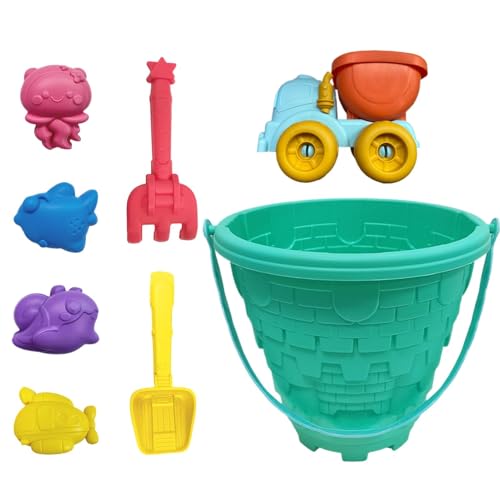 Nixiara Tragbare Sandkastenschloss Vorräte - Strandsandspielzeug Kit, Strandspielzeug Sandgrubenspielzeug | Strandeimer Und Spatenspielzeug Für Freunde, Kleinkind, Mädchen, Familie Nixiara Tragbare Sandkastenschloss Vorräte - Strandsandspielzeug Kit, Strandspielzeug Sandgrubenspielzeug | Strandeimer Und Spatenspielzeug Für Freunde, Kleinkind, Mädchen, Familie von Nixiara