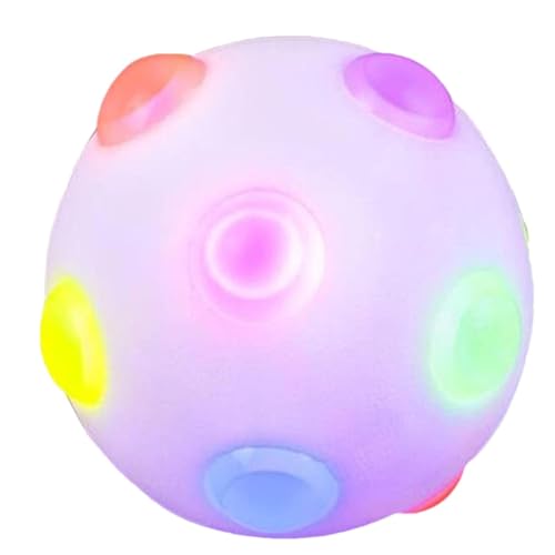 Nixiara Weicher Hüpfhundball - Light -up -Spielzeug, Sicherer Elastischer Ball | Welpentraining Spielzeugs Mit Ausbuchtungsoberfläche Für Grip, Für Haustiere, Nachtglühkugel Für Hunderassen Aller Grö Nixiara Weicher Hüpfhundball - Light -up -Spielzeug, Sicherer Elastischer Ball | Welpentraining Spielzeugs Mit Ausbuchtungsoberfläche Für Grip, Für Haustiere, Nachtglühkugel Für Hunderassen Aller Grö von Nixiara