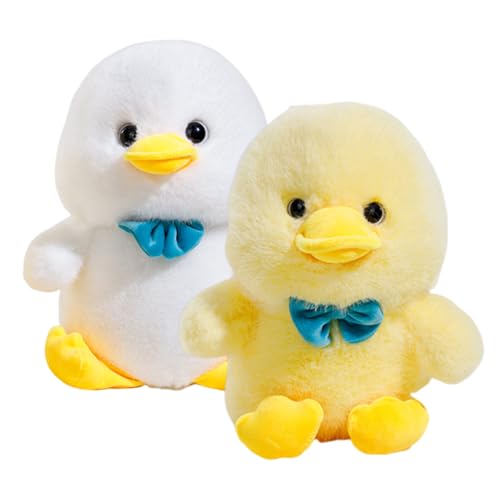 Nixiara gestopftier, Ente stickig - 11,81-Zoll tragbare -Stoffpuppe | Sofa -Kissen, kuscheliges Hugger -Spielzeug, Tierheimdekor für Kindergarten, Schlafzimmer, Sofa und Stuhl von Nixiara