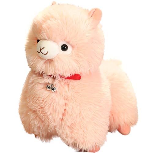 Plüsch Alpaka Gefülltes Tier - Lama Plüsch - Alpaka Puppe Kissen, Kuschelige Alpaka Langes Kissen Weihnachtsgeburtstagsgeschenk, Niedliche Bell Alpaka Plüsch Spielzeugpuppe Kissen Fre von Nixiara
