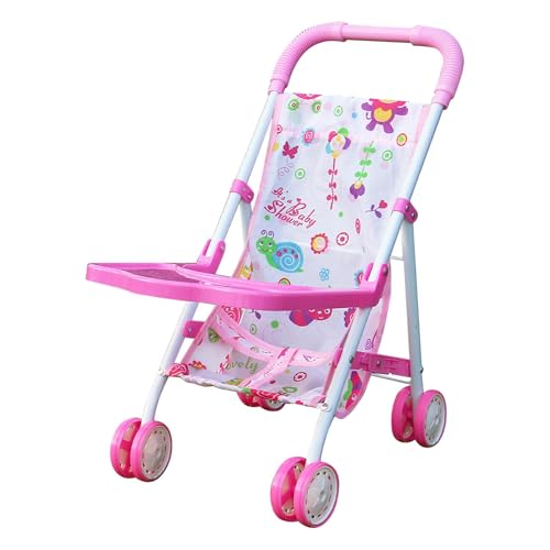 Puppenwagen, Mädchen Spielzeugkindpuppen Kinderwagen Mit Bottomkorb, Mädchenpuppenzubehör Für 3+ Kinder Girl Puppenzubehör Lieblings -Spielkameraden, Spielzeug Kinderwagen, Mädchen Spielzeugkindpuppen von Nixiara