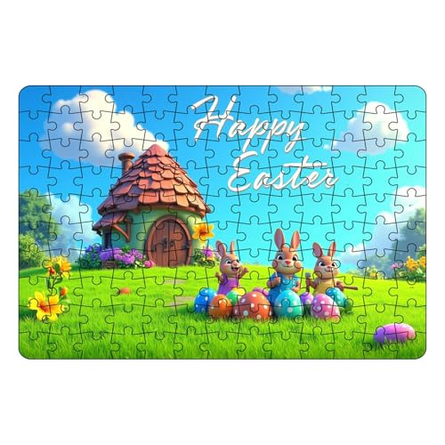 -Puzzle - Kaninchenmuster -Puzzle, Frühlingshasenkunst | Kids Fun Game, Home Tischdekor, Einzigartiges Saisonales Spielzeug Für Kleinkinder Und Erwachsene, Ferienpause Bildungsbild -Puzzle - Kaninchenmuster -Puzzle, Frühlingshasenkunst | Kids Fun Game, Home Tischdekor, Einzigartiges Saisonales Spielzeug Für Kleinkinder Und Erwachsene, Ferienpause Bildungsbild von Nixiara