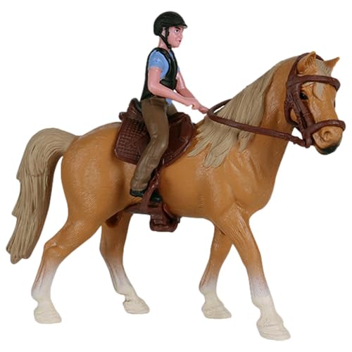Reitfiguren – realistisches Cowboy-Pferde-Spielzeug, handbemalte Tierfigur | Lernsammlung, Bauernhof-Ranch, Weihnachtsgeschenk Reitfiguren – realistisches Cowboy-Pferde-Spielzeug, handbemalte Tierfigur | Lernsammlung, Bauernhof-Ranch, Weihnachtsgeschenk von Nixiara