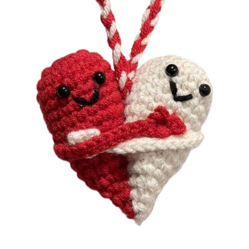 Strickpuppe - Häkeln Plüsch, Wollgarnpuppe | Handgefertigtes Emotionales Support -Spielzeug, Fröhlicher Gewebter Kumpel Für Home Schlafzimmer Tabletop, Weiche Komfortfigur Für Schüler E von Nixiara