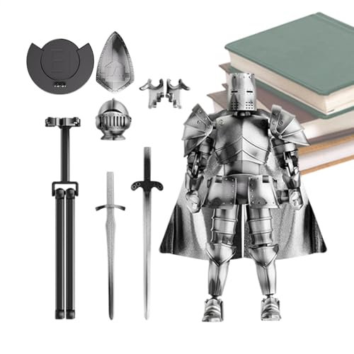 Action Figure, Desktop Decorations, Multi-Jointed Medieval Knight Fully Articulated Movable Statue for 360° Rotating Head Flexible Figurine Decors, Figures Model, 5.51x5.2 Inches Action Figure, Desktop Decorations, Multi-Jointed Medieval Knight Fully Articulated Movable Statue for 360° Rotating Head Flexible Figurine Decors, Figures Model, 5.51x5.2 Inches von Nkmujil