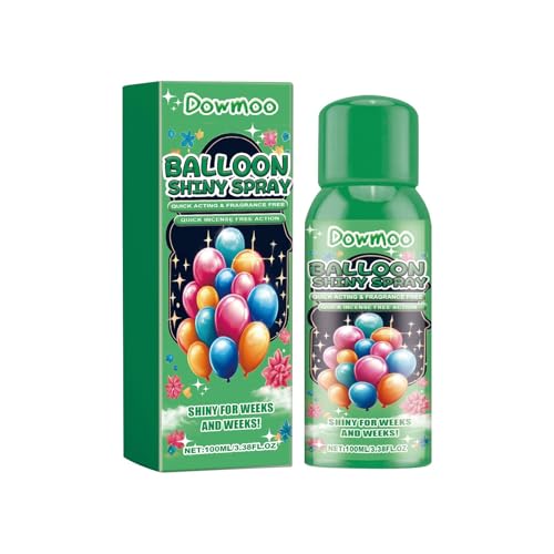 Ballonspray Shine – Ballonspray Glanz für eleganten Glanz | Sofortiger Hochglanz, elegantes Finish, schnelltrocknend 100ml Sprühaufheller für dauerhaften Glanz auf Partys von Nkmujil