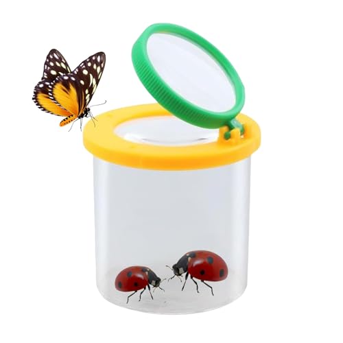 Fliegensammel-Set für Kinder, Fliegenfang-Set für Kinder, Fliegenbehälter, Kinder-Fliegenbeobachtungsbox, Fliegensammel-Set für Kinder, doppelte Vergrößerung für Scien Fliegensammel-Set für Kinder, Fliegenfang-Set für Kinder, Fliegenbehälter, Kinder-Fliegenbeobachtungsbox, Fliegensammel-Set für Kinder, doppelte Vergrößerung für Scien von Nkmujil