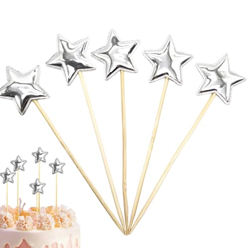 Glitzerstern-Kuchenaufsätze, 5 x Stern-Cupcake-Picker, Lebensmittelqualität, Kuchendekoration, Cupcakes, Picks, Backen, Lebensmitteldekoration, für Mädchengeburtstag Glitzerstern-Kuchenaufsätze, 5 x Stern-Cupcake-Picker, Lebensmittelqualität, Kuchendekoration, Cupcakes, Picks, Backen, Lebensmitteldekoration, für Mädchengeburtstag von Nkmujil