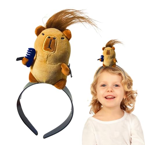 Haarspangen für Mädchen, Frauen und Mädchen, gefüllte Capybara-Form, schöne Kopfbedeckung, multifunktionales Haar-Accessoire für von Nkmujil