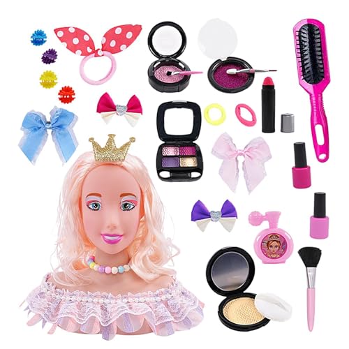 Hair Styling Doll for Girls, Kids Mannequin Head Toy, Styling Head Doll for Kids, Pretend Play Styling Toy, Hair Doll Head for Ages 3+, Girls Pretend Play Hair Doll, Kids Hair Styling Practice Toy, Hair Styling Doll for Girls, Kids Mannequin Head Toy, Styling Head Doll for Kids, Pretend Play Styling Toy, Hair Doll Head for Ages 3+, Girls Pretend Play Hair Doll, Kids Hair Styling Practice Toy, von Nkmujil