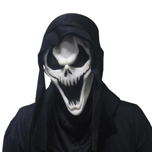 Halloween Realistische Masken, Gruselige Masken Halloween, Frauen Kostüm Gesichtsbedeckung, Atmungsaktive Gruselige Halloween Face Shield, Herren Halloween Realistische Masken, Gruselige Masken Halloween, Frauen Kostüm Gesichtsbedeckung, Atmungsaktive Gruselige Halloween Face Shield, Herren von Nkmujil