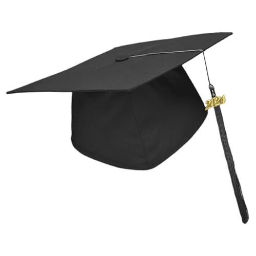 Nkmujil Abschlusshüte für Erwachsene – Matter Abschlusshut mit 2025 Quaste | Uni-Abschlusshut, Foto-Requisiten für Erwachsene High School und Bachelor Master von Nkmujil