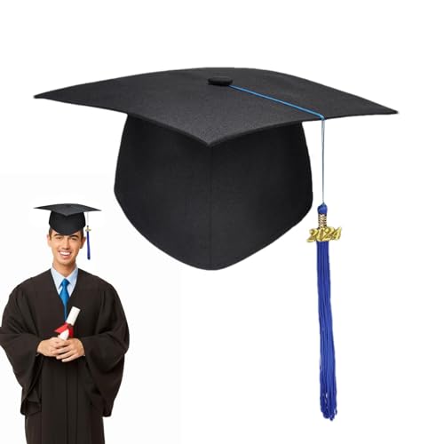Nkmujil Abschlusshut für Erwachsene, Abschlusshut mit Quaste 2025, verstellbarer Abschlusshut, Uni, für Erwachsene, High School und Junggesellenlehrer von Nkmujil