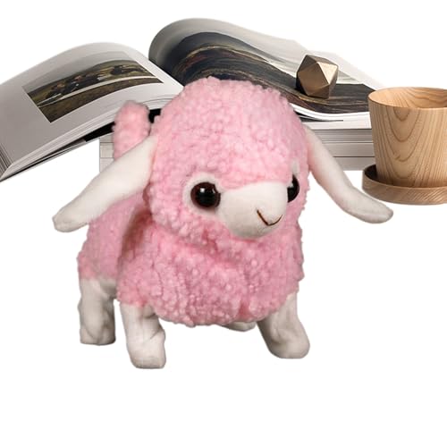 Nkmujil Electric Animal Toy, Realistic Interactive Sleeping Pet Plush, Animated Lamb Companion, Soft Simulation Toy for Easter, Birthday, Children's Day, White Yellow and Pink Nkmujil Electric Animal Toy, Realistic Interactive Sleeping Pet Plush, Animated Lamb Companion, Soft Simulation Toy for Easter, Birthday, Children's Day, White Yellow and Pink von Nkmujil