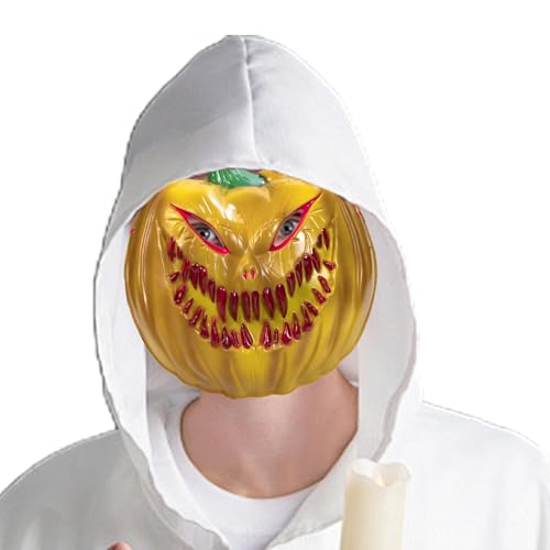 Nkmujil Halloween-Zubehör, Feiertagsmaskerade, lustiges Halloween-Gesicht, gruseliges Gesicht, Geisterkopf-Gesicht, Neuheit, gruseliger Totenkopf-Vollkopf-Maske für Maskerade, Karneval, Fasching Nkmujil Halloween-Zubehör, Feiertagsmaskerade, lustiges Halloween-Gesicht, gruseliges Gesicht, Geisterkopf-Gesicht, Neuheit, gruseliger Totenkopf-Vollkopf-Maske für Maskerade, Karneval, Fasching von Nkmujil