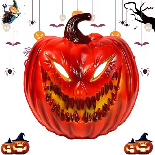 Nkmujil Halloween-Zubehör, Feiertagsmaskerade, lustiges Halloween-Gesicht, gruseliges Gesicht, Geisterkopf-Gesicht, Neuheit, gruseliger Totenkopf-Vollkopf-Maske für Maskerade, Karneval, Fasching Nkmujil Halloween-Zubehör, Feiertagsmaskerade, lustiges Halloween-Gesicht, gruseliges Gesicht, Geisterkopf-Gesicht, Neuheit, gruseliger Totenkopf-Vollkopf-Maske für Maskerade, Karneval, Fasching von Nkmujil