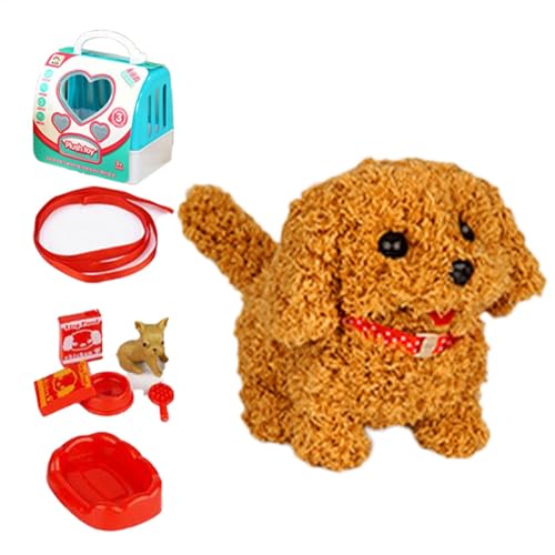 Nkmujil Robot Puppy, Robot Dog, Realistic Interactive Acts Like A Real Pet, Plush Electronic Stuffed Animal for Walking, Barking & Tail Wagging Features, Fun Companion Toy von Nkmujil