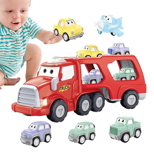 Nkmujil Spielzeug-LKW, viele Spielzeug, Transportwagen, niedlicher LKW für Kleinen von 2 bis 6 Jahren, Lernspielzeug für Jungen und Mädchen, 5 in 1 Spielzeug von Nkmujil