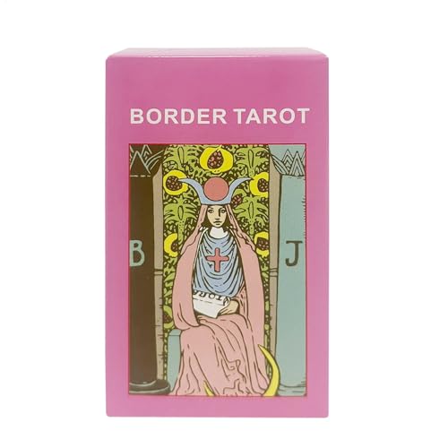 Nkmujil Tarotkarten, 78-teiliges Schicksals-Wahrsagen-Deck, Anfängerfreundliches Tisch-Tarot, spirituelles Wahrsagespiel für Familie und Freunde (10,5 x 6,3 cm) von Nkmujil