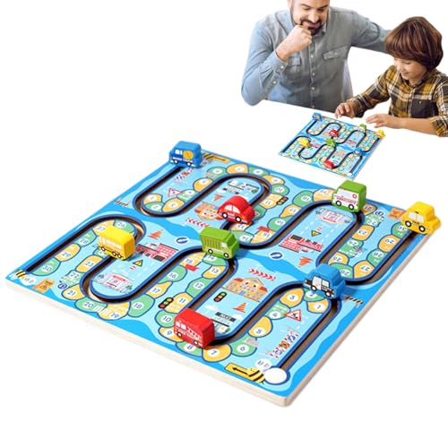 Number Maze Game, Wooden Educational Numbers Toy, Sensory Learning Activity Preschool Kids, Interactive Counting and Recognition Games for Children’s Early Development, 30x18x2.5cm von Nkmujil