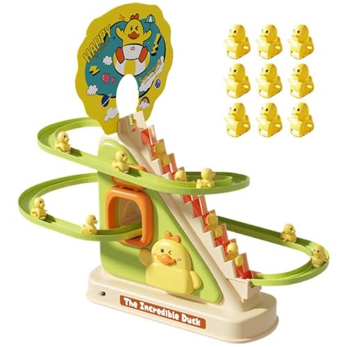 Rennstreckenspielzeug, niedliche Ente Klettertreppen, Entenachbahnspielzeug, Achterbahnspielzeug mit 9 Enten, Musikspielzeug für Kinder, Lernspielzeug für Kinder und Rennstreckenspielzeug, niedliche Ente Klettertreppen, Entenachbahnspielzeug, Achterbahnspielzeug mit 9 Enten, Musikspielzeug für Kinder, Lernspielzeug für Kinder und von Nkmujil