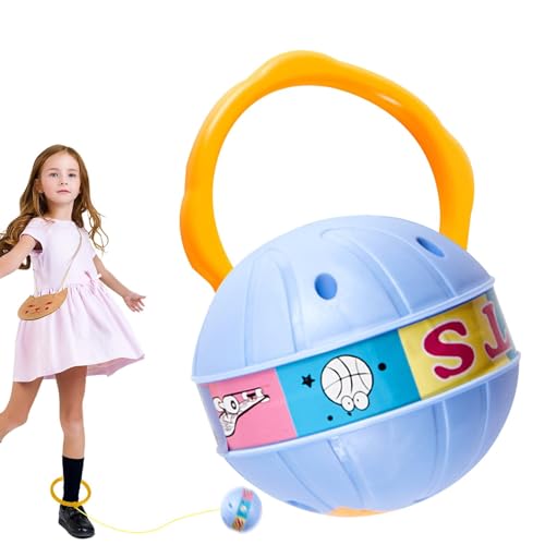 Skip-Ball-Spielzeug, Knöchel-Springseil, Knöchelball, sicheres Swing-Ball-Licht-Blinken, Skip-Ball-Knöchel-Spielzeug, flexibles Knöchel-Sprungseil-Spiel, sicheres Licht-Blinken, Übungsspringen für Kin von Nkmujil