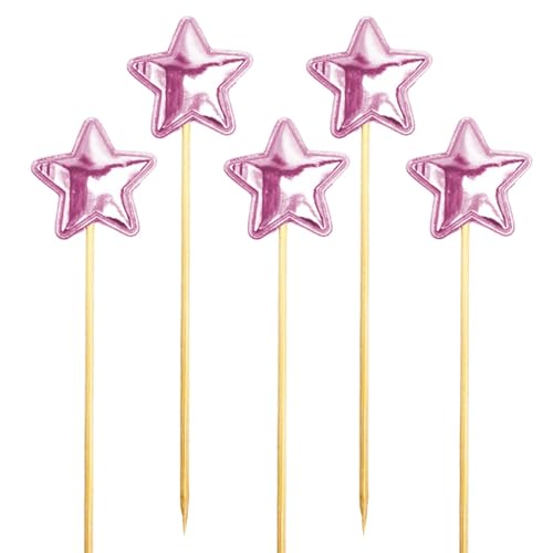 Stern-Geburtstagstortenaufsatz, 5 x Geburtstagskuchendekoration, Lebensmittelqualität, Kuchendekoration, Cupcakes, Picks, Backen, Lebensmitteldekoration für Mädchen Stern-Geburtstagstortenaufsatz, 5 x Geburtstagskuchendekoration, Lebensmittelqualität, Kuchendekoration, Cupcakes, Picks, Backen, Lebensmitteldekoration für Mädchen von Nkmujil