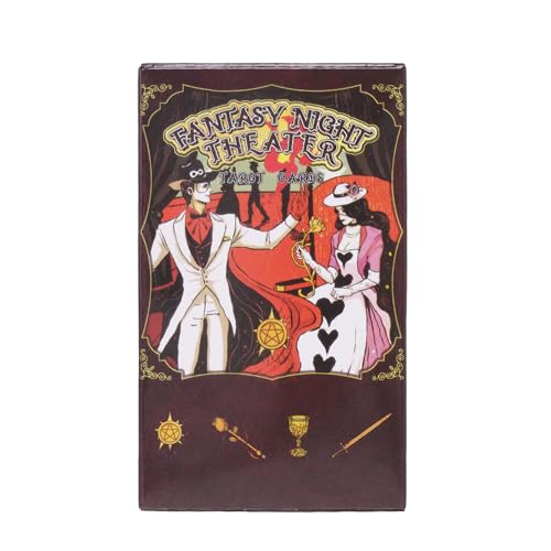 Tarot Cards Set, 78 Fantasy Night Theater Deck, Fortune Telling Card with Meanings, Divination Tools for Beginners, Experts, Family Board Game, Spiritual 4.13x2.48 Inch Tarot Cards Set, 78 Fantasy Night Theater Deck, Fortune Telling Card with Meanings, Divination Tools for Beginners, Experts, Family Board Game, Spiritual 4.13x2.48 Inch von Nkmujil