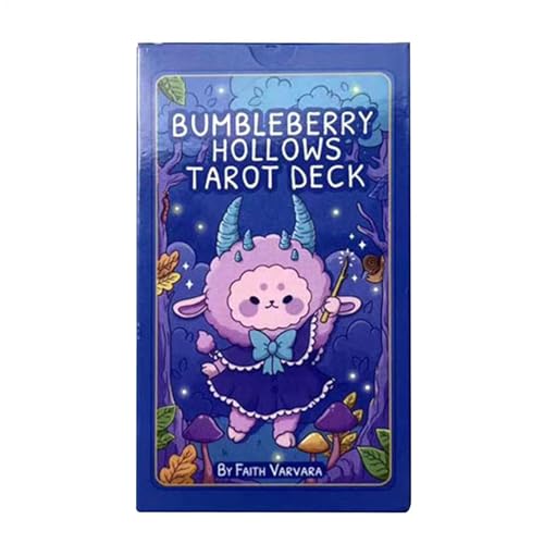 Tarotkarten, Bumbleberry Hollows Tarotdeck, 78 Stück Schicksals-Wahrsagungskarten, 10,3 × 6 cm, englische Version für Selbstentdeckung, Party-Brettspiel, spirituelle Lesungen von Nkmujil