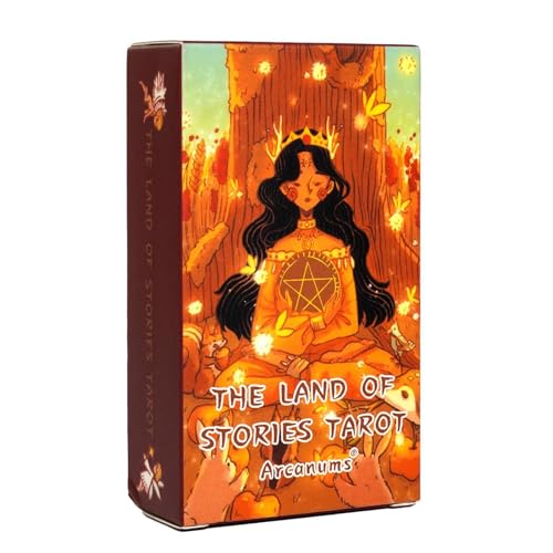 Tarotkarten, Das Land der Geschichten Tarot, 78 Karten Englische Ausgabe, Wahrsagung Orakel Kartenspiel Geschenk für Zauberer, Familiennächte, Wahrsager-Liebhaber Tarotkarten, Das Land der Geschichten Tarot, 78 Karten Englische Ausgabe, Wahrsagung Orakel Kartenspiel Geschenk für Zauberer, Familiennächte, Wahrsager-Liebhaber von Nkmujil