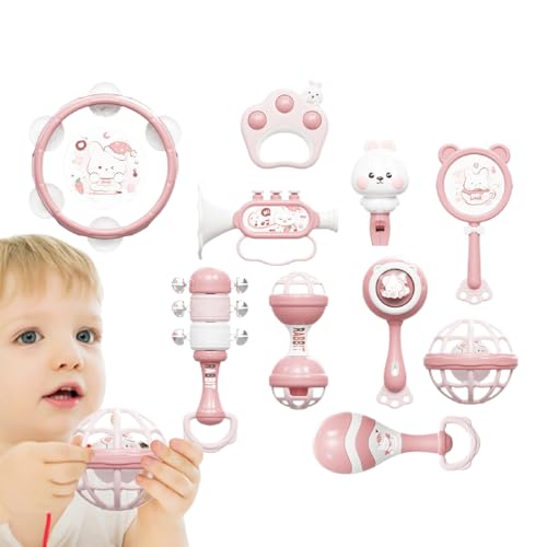 Toddler Musical Instruments, Multi-Sensory Preschool Percussion Toy Set, Educational Rhythm Instrument Early Learning, Ideal for Nursery, Travel, Kids Over 18 Months, 23x18x12cm von Nkmujil