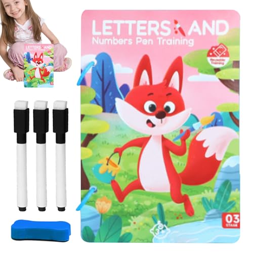 Trainingskarten, Stiftsteuerung, wiederverwendbares Früherziehungsspiel, Handschrift-Übungswerkzeug, interaktive Lernhilfe, lustige Fähigkeitsentwicklung für , Mädchen, Kinder, Studenten Trainingskarten, Stiftsteuerung, wiederverwendbares Früherziehungsspiel, Handschrift-Übungswerkzeug, interaktive Lernhilfe, lustige Fähigkeitsentwicklung für , Mädchen, Kinder, Studenten von Nkmujil