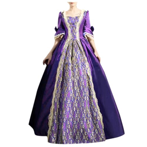 Nlaayong Damen Mittelalter Kleid Rokoko Trompetenärmel Schleife Knielang Kostüm Prinzessin Kleider Vintage Gothic Renaissance Viktorianisches Kleidung Elegant Retro Cosplay Kostüm Nlaayong Damen Mittelalter Kleid Rokoko Trompetenärmel Schleife Knielang Kostüm Prinzessin Kleider Vintage Gothic Renaissance Viktorianisches Kleidung Elegant Retro Cosplay Kostüm von Nlaayong