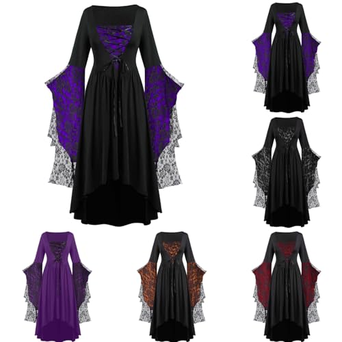 Nlaayong Halloween Kostüm Damen,Renaissance Mittelalter Kleid Kleidung Gothic Viktorianische Mittelalterliche Ballkleider Maskerade Fasching Karneval Halloween Cosplay Kostüm Nlaayong Halloween Kostüm Damen,Renaissance Mittelalter Kleid Kleidung Gothic Viktorianische Mittelalterliche Ballkleider Maskerade Fasching Karneval Halloween Cosplay Kostüm von Nlaayong