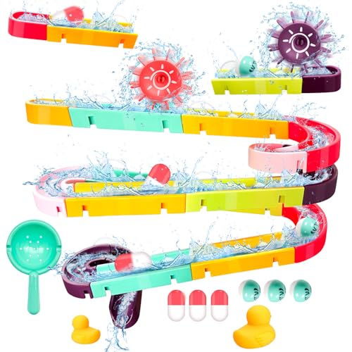 Badewannenspielzeug,Badespielzeug,44 Stück Badespielzeug Baby,Badewannenspielzeug ab 3 4 5 6 Jahren mit Wasserrutsche DIY Badewannen mit Saugnäpfe Wasserspielzeug Badespaß Geschenk Mädchen Junge Badewannenspielzeug,Badespielzeug,44 Stück Badespielzeug Baby,Badewannenspielzeug ab 3 4 5 6 Jahren mit Wasserrutsche DIY Badewannen mit Saugnäpfe Wasserspielzeug Badespaß Geschenk Mädchen Junge von NlsqEU