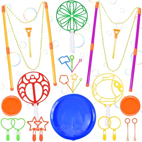 NlsqEU 24 Stück Seifenblasen Set für Kinder,Seifenblasen Kinder,Seifenblasenmaschine Kinder,Riesenseifenblasen Set mit Tablett für Sommer Outdoor Kindergeburtstag, Strand, Garten Aktivitäten NlsqEU 24 Stück Seifenblasen Set für Kinder,Seifenblasen Kinder,Seifenblasenmaschine Kinder,Riesenseifenblasen Set mit Tablett für Sommer Outdoor Kindergeburtstag, Strand, Garten Aktivitäten von NlsqEU
