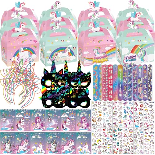 NlsqEU 84Stück Einhorn Party Mitgebsel Kindergeburtstag Einhorn Geburtstag Geschenktüten, Masken, Stift, Kopfbedeckung, Schnapparmband, Notizbuch, Aufkleber Einhorn Themen Geburtstagsfeier Zubehör NlsqEU 84Stück Einhorn Party Mitgebsel Kindergeburtstag Einhorn Geburtstag Geschenktüten, Masken, Stift, Kopfbedeckung, Schnapparmband, Notizbuch, Aufkleber Einhorn Themen Geburtstagsfeier Zubehör von NlsqEU