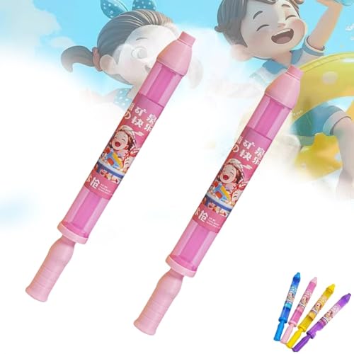 Nnbysj Feuerwerks-Wasserpistole, Feuerwerks-Wasserspritze, Wassersprühspielzeug im Feuerwerksstil, Wasser-Feuerwerk-Sprühspielzeug zum Baden, für den Pool, Partyunterhaltung(Pink+Pink) von Nnbysj