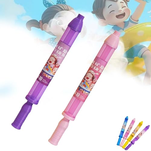 Nnbysj Feuerwerks-Wasserpistole, Feuerwerks-Wasserspritze, Wassersprühspielzeug im Feuerwerksstil, Wasser-Feuerwerk-Sprühspielzeug zum Baden, für den Pool, Partyunterhaltung(Pink+Purple) von Nnbysj