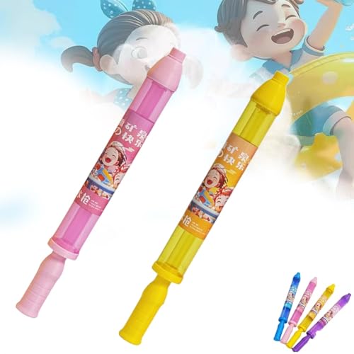 Nnbysj Feuerwerks-Wasserpistole, Feuerwerks-Wasserspritze, Wassersprühspielzeug im Feuerwerksstil, Wasser-Feuerwerk-Sprühspielzeug zum Baden, für den Pool, Partyunterhaltung(Pink+Yellow) von Nnbysj