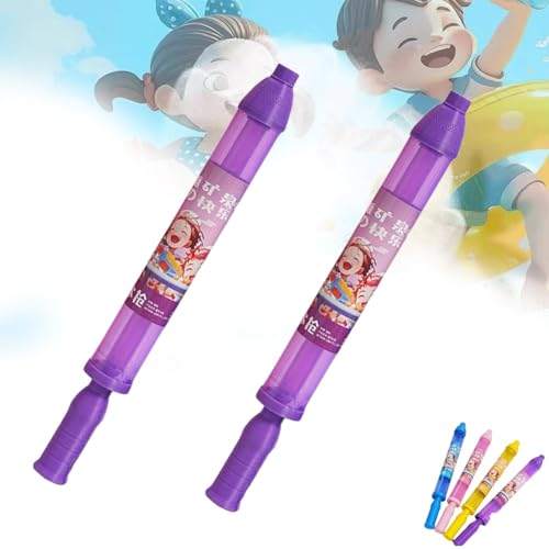 Nnbysj Feuerwerks-Wasserpistole, Feuerwerks-Wasserspritze, Wassersprühspielzeug im Feuerwerksstil, Wasser-Feuerwerk-Sprühspielzeug zum Baden, für den Pool, Partyunterhaltung(Purple+Purple) von Nnbysj