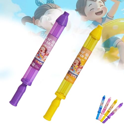 Nnbysj Feuerwerks-Wasserpistole, Feuerwerks-Wasserspritze, Wassersprühspielzeug im Feuerwerksstil, Wasser-Feuerwerk-Sprühspielzeug zum Baden, für den Pool, Partyunterhaltung(Purple+Yellow) von Nnbysj