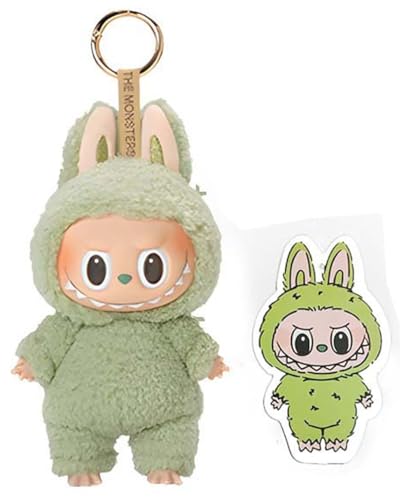 Nnbysj Labubu Plüsch-Schlüsselanhänger, Labubu The Monsters Puppe, süßer Plüschpuppen-Schlüsselanhänger, Labubu-Accessoires, Moderne Wohndekoration for Puppensammler(#C) von Nnbysj