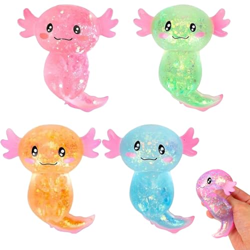 Mochi Squishy Kawaii Set, Mochi Squishy Kann Gedehnt, Gedrückt & Geknetet Werden, Mini Tiere als Partytüten Füllstoff, Mitgebsel für Kindergeburtstag (Fisch) von Nnicorns