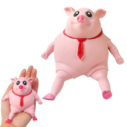 Mochi Squishy Kawaii Set, Mochi Squishy Kann Gedehnt, Gedrückt & Geknetet Werden, Mini Tiere als Partytüten Füllstoff, Mitgebsel für Kindergeburtstag (Schwein) von Nnicorns