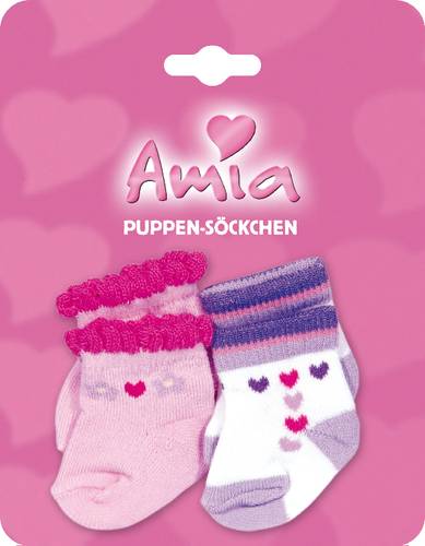 Amia Puppen-Söckchen bis Größe 46cm 50402398 von No Name